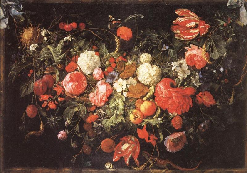 Jan Davidsz. de Heem A Festoon of Flowers and Fruit